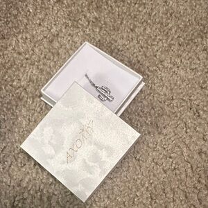 Axomy Silver Pavé Cactus Necklace
